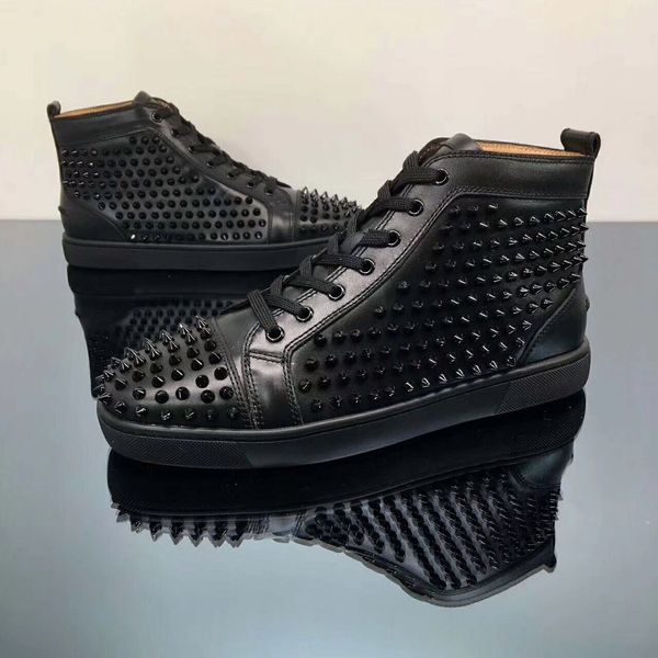 high studded sneaker flats fashion red bottom luxury 2017 new men women party designer lovers genuine leather outdoor sneakers, Black
high studded sneaker flats fashion red bottom luxury 2017 new men women party designer lovers genuine leather outdoor sneakers, Black