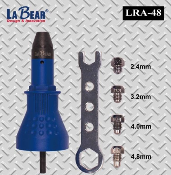 taiwan labear electric rivet gun riveting tool riveting drill adaptor insert nail tool 2.4-4.8mm t03020-1
taiwan labear electric rivet gun riveting tool riveting drill adaptor insert nail tool 2.4-4.8mm t03020-1