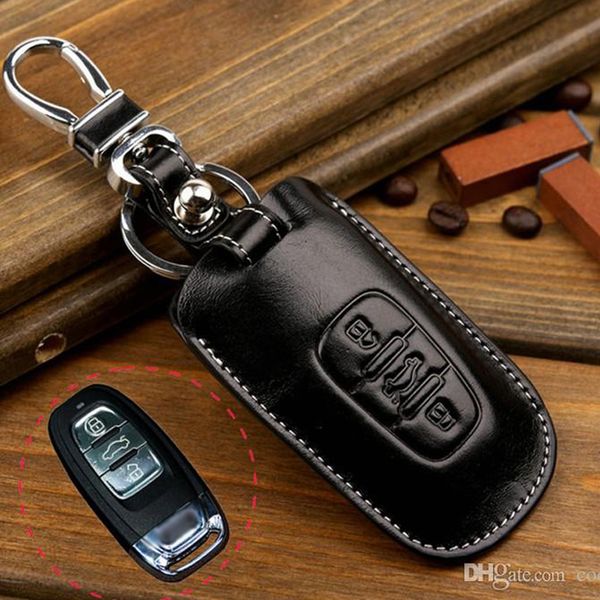 Genuine Leather Key Fob Cover Case for Audi Q5 A4 A5 A8 S5 A6 Key Holder Wallets Bag Key Chain Accessories
Genuine Leather Key Fob Cover Case for Audi Q5 A4 A5 A8 S5 A6 Key Holder Wallets Bag Key Chain Accessories