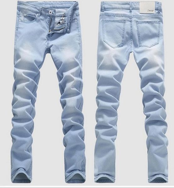 wholesale- spring new arrival mens fashion slim light blue skinny jeans plus size 28-38 100% cotton stretch pencil pants brand biker jeans
wholesale- spring new arrival mens fashion slim light blue skinny jeans plus size 28-38 100% cotton stretch pencil pants brand biker jeans