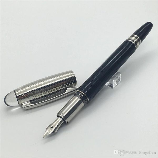 1 pcs luxury pen black and silver circle cover classic 14k 4810 pen nib stationery fountain pen with series number
1 pcs luxury pen black and silver circle cover classic 14k 4810 pen nib stationery fountain pen with series number