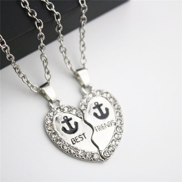 fashion necklace set friends anchor pendant necklaces silver plated with rhinestone friendship long necklaces gift
fashion necklace set friends anchor pendant necklaces silver plated with rhinestone friendship long necklaces gift
