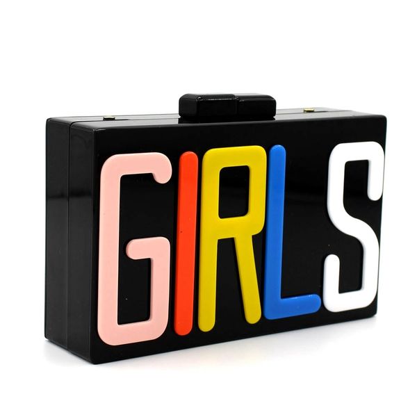 wholesale- letter girls design women evening bag black color metal day clutches purse evening bags acrylic handbags
wholesale- letter girls design women evening bag black color metal day clutches purse evening bags acrylic handbags