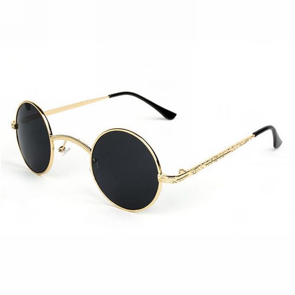 small retro inspired gothic steampunk metal round frame lennon sunglasses 46mm circle lens wide bridge, White;black
small retro inspired gothic steampunk metal round frame lennon sunglasses 46mm circle lens wide bridge, White;black