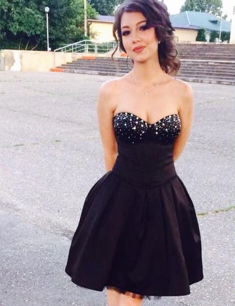 knee length short black homecoming dresses sparkly beaded sequins prom party dresses satin graduation dress vestido de formatura curto, Blue;pink
knee length short black homecoming dresses sparkly beaded sequins prom party dresses satin graduation dress vestido de formatura curto, Blue;pink