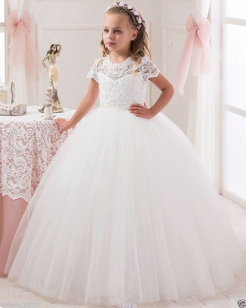 off the shoulder cute flower girl dresses for wedding 2017 vintage lace with coral bow belt princess lace-up kids communion dresses, White;blue
off the shoulder cute flower girl dresses for wedding 2017 vintage lace with coral bow belt princess lace-up kids communion dresses, White;blue