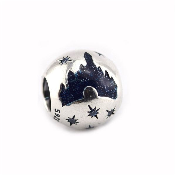 2017 Summer New sleeping beauty castle midnight sky blue enamel charm 925 sterling silver fine jewelry for women charm bracelet DIY HB556
2017 Summer New sleeping beauty castle midnight sky blue enamel charm 925 sterling silver fine jewelry for women charm bracelet DIY HB556
