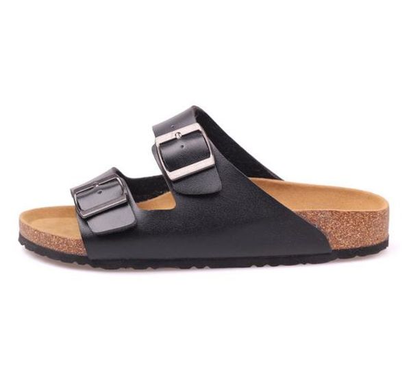 europe and the united states classic couple double buckle cool slippers, Black
europe and the united states classic couple double buckle cool slippers, Black