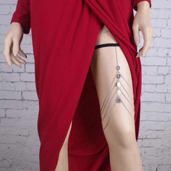 trendy womens leg chain multi layer coin tassel silver tone elastic strap bohemian body jewelry chain body chain
trendy womens leg chain multi layer coin tassel silver tone elastic strap bohemian body jewelry chain body chain