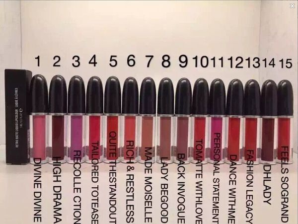 lowest price /High quality/New Arrivals HOT new makeup Retro Matte liquid lipstick / lip gloss 5ml with name 15 color
lowest price /High quality/New Arrivals HOT new makeup Retro Matte liquid lipstick / lip gloss 5ml with name 15 color