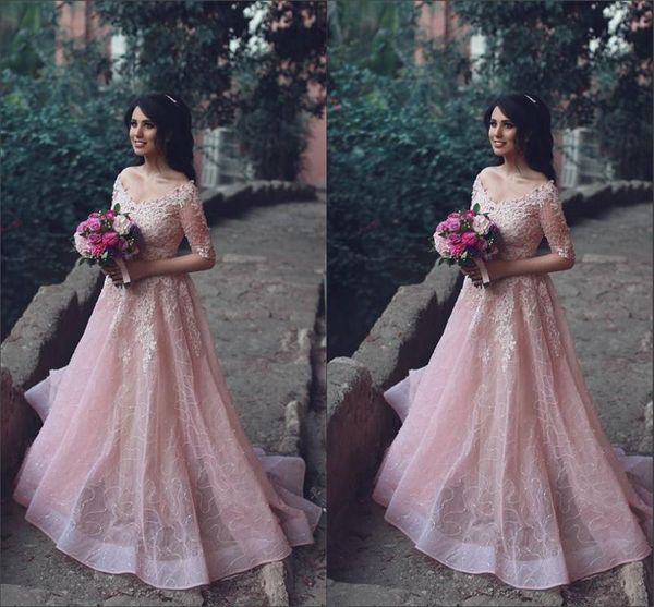 fantsatic 1/2 sleeve wedding gowns off-the-shoulder illusion a-line wedding dresses 3d-floral appliques embroidery tulle bridal gowns 2017, White
fantsatic 1/2 sleeve wedding gowns off-the-shoulder illusion a-line wedding dresses 3d-floral appliques embroidery tulle bridal gowns 2017, White