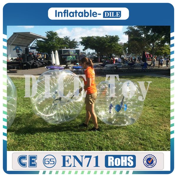 0.8mm 1.5m Pvc Inflatable Bubble Football Soccer Zorb Ball For Adult, Inflatable Human Hamster Ball Bumper Ball Outdoor Fun & Sports