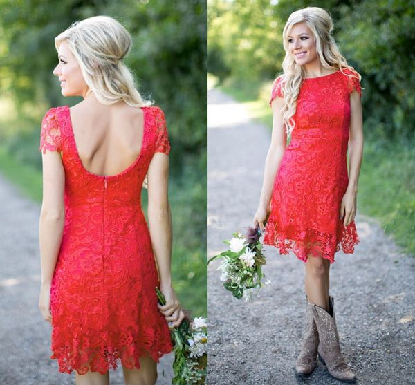2017 red full lace short bridesmaid dresses short sleeve western country style sleeves mini backless homecoming cocktail dresses, White;pink
2017 red full lace short bridesmaid dresses short sleeve western country style sleeves mini backless homecoming cocktail dresses, White;pink