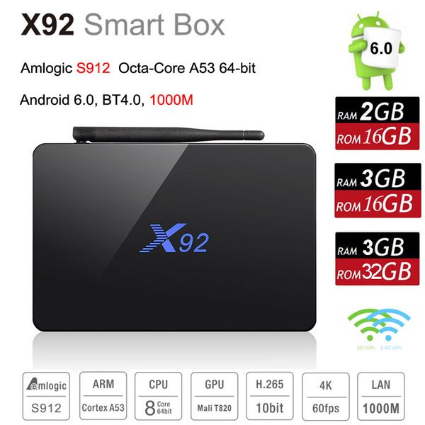 3 ГБ 32 ГБ X92 коробка Amlogic S912 Окта-ядерный 64-битный Андроид 7.1 TV коробка 2.4/5.8 Ггц двойн
3 ГБ 32 ГБ X92 коробка Amlogic S912 Окта-ядерный 64-битный Андроид 7.1 TV коробка 2.4/5.8 Ггц двойн