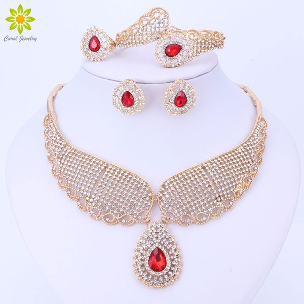 dubai crystal jewelry set luxury gold color nigerian wedding african beads crystal necklace earrings jewellery set, Slivery;golden
dubai crystal jewelry set luxury gold color nigerian wedding african beads crystal necklace earrings jewellery set, Slivery;golden