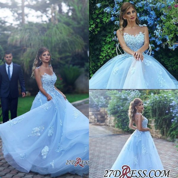 2018 new gorgerous baby blue evening dresses long tulle with lace appliques prom dresses sleeveless floor length party gowns, Black;red
2018 new gorgerous baby blue evening dresses long tulle with lace appliques prom dresses sleeveless floor length party gowns, Black;red