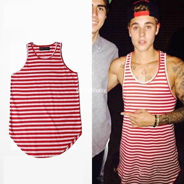New Mens t Shirts Stripe Pattern Men Sleeveless T Shirt Justin Bieber Back Long Muscle Tank Tops For Men Wholesale
New Mens t Shirts Stripe Pattern Men Sleeveless T Shirt Justin Bieber Back Long Muscle Tank Tops For Men Wholesale