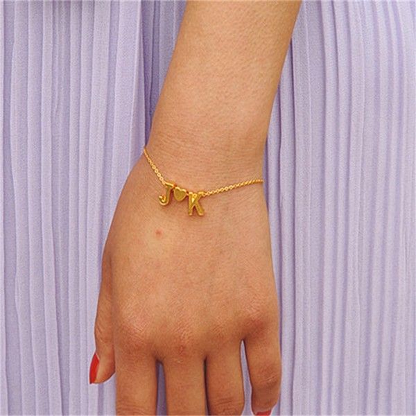 fashion tiny dainty heart initial bracelet personalized initial bracelet letter bracelet name jewelry girlfriend gift, Golden;silver
fashion tiny dainty heart initial bracelet personalized initial bracelet letter bracelet name jewelry girlfriend gift, Golden;silver