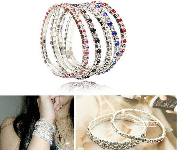 Wholesale 18K platinum gold plated austrian crystal bracelet strand wrap elastic women/girl bracelets fashion jewelry for Women
Wholesale 18K platinum gold plated austrian crystal bracelet strand wrap elastic women/girl bracelets fashion jewelry for Women