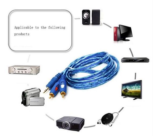 new original 3.5mm to 2rca male aux cable gold plated 3.5 jack audio rca cables for mp3 tv sound speakers 1.5m
new original 3.5mm to 2rca male aux cable gold plated 3.5 jack audio rca cables for mp3 tv sound speakers 1.5m