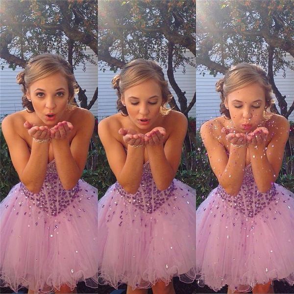 2017 short homecoming dresses luxury crystal sweetheart pink tulle mini graduation prom gowns custom made cocktail party dress, Blue;pink
2017 short homecoming dresses luxury crystal sweetheart pink tulle mini graduation prom gowns custom made cocktail party dress, Blue;pink