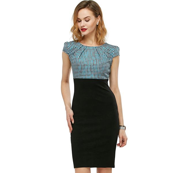 wholesale- women check plaid cap sleeve work dress high waist round collar slim dresses for women bodycon pencil office dress, White;black
wholesale- women check plaid cap sleeve work dress high waist round collar slim dresses for women bodycon pencil office dress, White;black