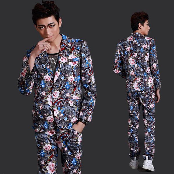 wholesale- (suit+pants)fashion personality male slim suits party show stage suit jacket nightclub singer dancer dj costumes set, White;black
wholesale- (suit+pants)fashion personality male slim suits party show stage suit jacket nightclub singer dancer dj costumes set, White;black