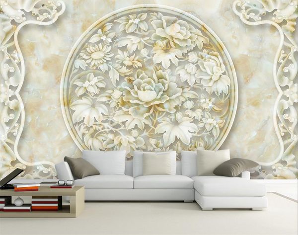 marble rich peony jade relief tv sofa front background wall mural 3d wallpaper 3d wall papers for tv backdrop
marble rich peony jade relief tv sofa front background wall mural 3d wallpaper 3d wall papers for tv backdrop