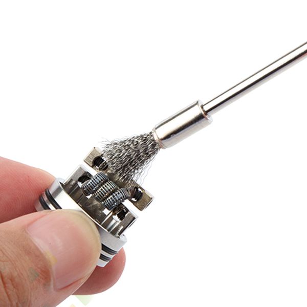 Cleaning Tool for RDA Coil Wire Brush Wax Tool Stainless Steel Clean Tool for RDA RDTA Coil Wax Atomizer Dry Herb DHL Free