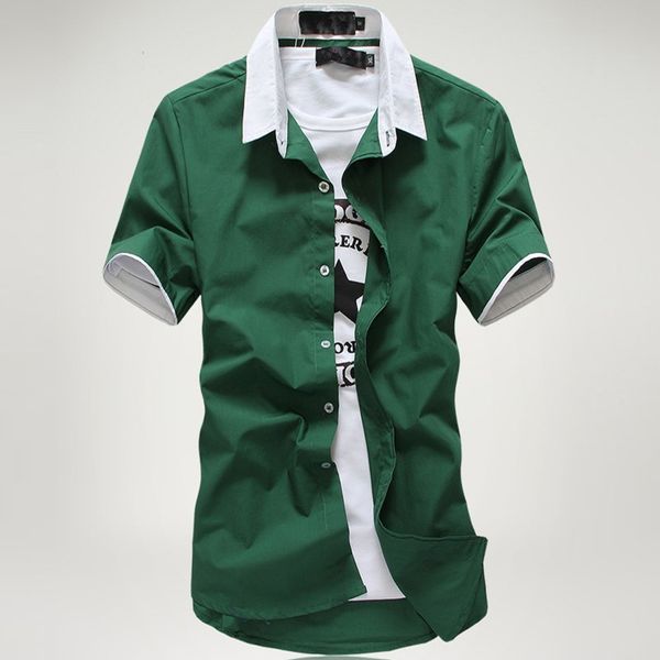 men's casual shirts wholesale- 2021 fashion men shirt vetement homme short sleeve slim fit camisa masculina turn down collar mz225, White;black
men's casual shirts wholesale- 2021 fashion men shirt vetement homme short sleeve slim fit camisa masculina turn down collar mz225, White;black