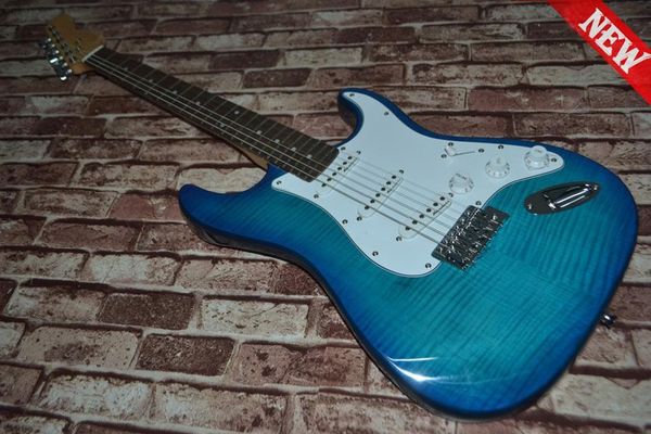 wholesale - bule maple st electric guitar musical instruments hot