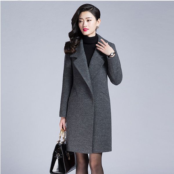 women temperament slim long wool blend coat ladies fashion classic woolen overcoat 2017 new winter warm coats, Tan;black
women temperament slim long wool blend coat ladies fashion classic woolen overcoat 2017 new winter warm coats, Tan;black