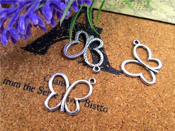 120pcs--butterfly charms, antique tibetan silver tone butterfly charm pendant 17x20mm, Bronze;silver
120pcs--butterfly charms, antique tibetan silver tone butterfly charm pendant 17x20mm, Bronze;silver