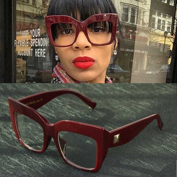 wholesale- big frame eyewear women transparent lens mirror retro cat eye oversized eyeglasses spectacle frames oculos red black, Silver
wholesale- big frame eyewear women transparent lens mirror retro cat eye oversized eyeglasses spectacle frames oculos red black, Silver