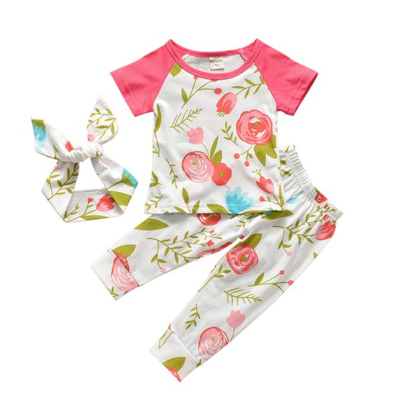 infant baby clothes pure cotton casual flowers short sleeve t shirt + pants + headband 3pcs outfits newborn toddler baby girls clothing set, White
infant baby clothes pure cotton casual flowers short sleeve t shirt + pants + headband 3pcs outfits newborn toddler baby girls clothing set, White