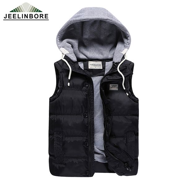 wholesale- 2016 brand men winter jackets casual thick vests men sleeveless hoodie coats male warm cotton-padded waistcoat plus size 5xlcoat, Black;white
wholesale- 2016 brand men winter jackets casual thick vests men sleeveless hoodie coats male warm cotton-padded waistcoat plus size 5xlcoat, Black;white