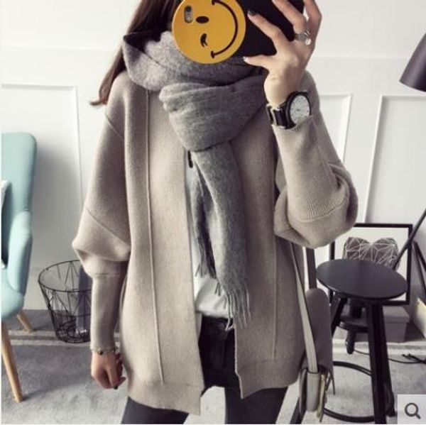 the new spring 2017 women's clothing han edition qiu dong loose knitting cardigan sweater joker students sweaters, Tan;black
the new spring 2017 women's clothing han edition qiu dong loose knitting cardigan sweater joker students sweaters, Tan;black