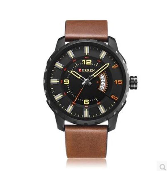 new arrivals time limited male casual watches men's large dial strap watch calendar leather plexiglass mirror quartz ing, Slivery;brown
new arrivals time limited male casual watches men's large dial strap watch calendar leather plexiglass mirror quartz ing, Slivery;brown
