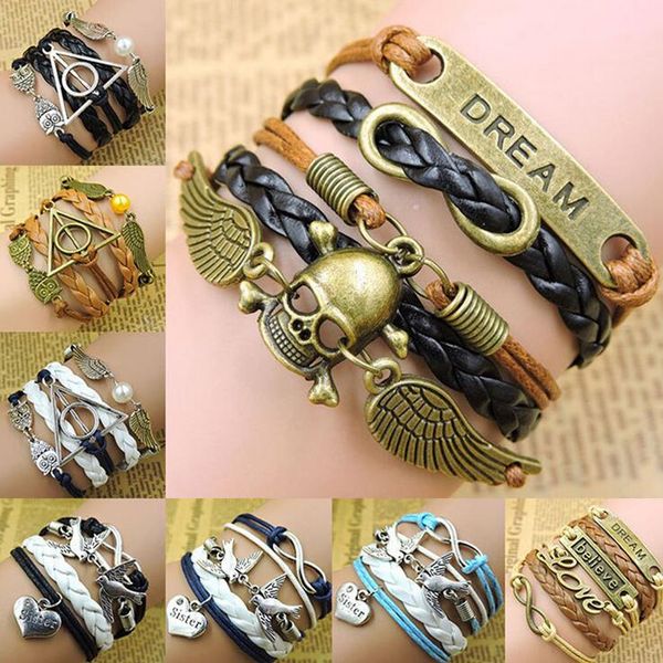 good a ++ bursts diy creative плетеный браслет голодная игра кожаный браслет fb212 заказ смешивания 20 штук много браслеты с подвесками, Golden;silver
good a ++ bursts diy creative плетеный браслет голодная игра кожаный браслет fb212 заказ смешивания 20 штук много браслеты с подвесками, Golden;silver