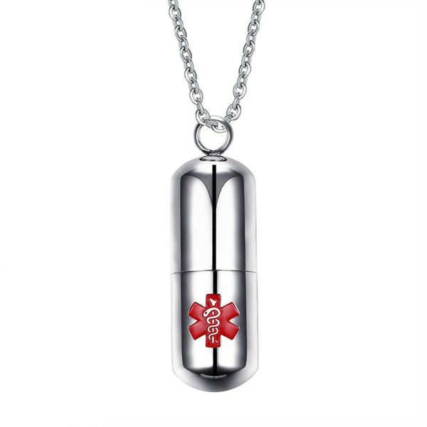 mens necklaces stainless steel open pills medical alert pendant chokers necklace keepsakes cremation urn fashion jewelry kolye pn-685, Silver
mens necklaces stainless steel open pills medical alert pendant chokers necklace keepsakes cremation urn fashion jewelry kolye pn-685, Silver