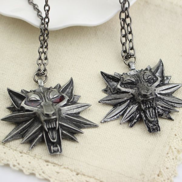 wholesale- 3 wild hunt wolf medallion pendant wizard cat the wild hunt 3 figure game, Silver
wholesale- 3 wild hunt wolf medallion pendant wizard cat the wild hunt 3 figure game, Silver