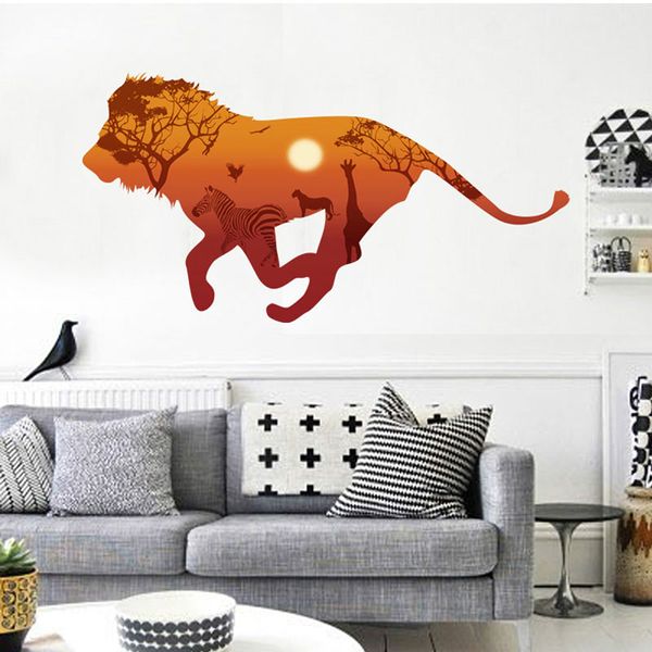 new 3d lion animal print home decoration living room bedroom television walls decal wall stickers
new 3d lion animal print home decoration living room bedroom television walls decal wall stickers