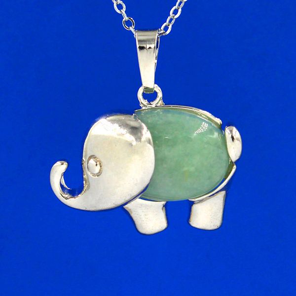 elephant pendants necklace chain natural gem stone crystal pendant onyx lapis lazuli opal etc pendulum charms amulet jewelry for women, Silver
elephant pendants necklace chain natural gem stone crystal pendant onyx lapis lazuli opal etc pendulum charms amulet jewelry for women, Silver