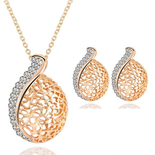 fashion elegant austrian crystal rhinestone chain jewelry sets gold color pendant necklace earrings set women party jewelry factory price
fashion elegant austrian crystal rhinestone chain jewelry sets gold color pendant necklace earrings set women party jewelry factory price