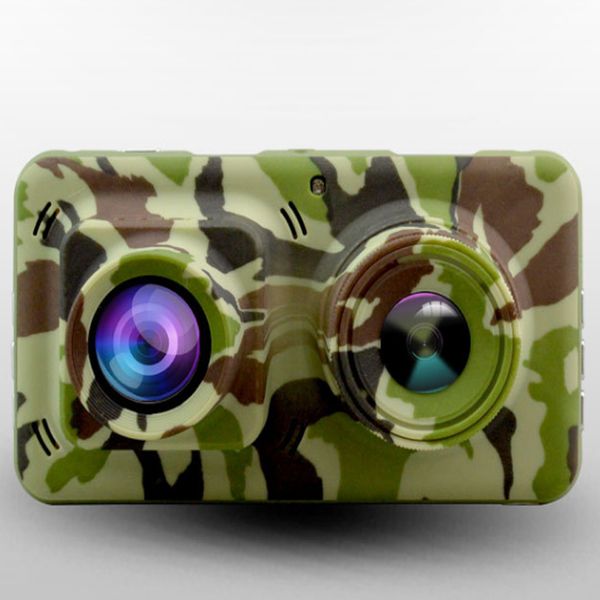 

1080P Dual Lens Camouflage Infrared Night Vision Camera with 4.5" LTPS TFT LCD & HDMI & G- Sensor & Motion Detection Supported Free Shipping