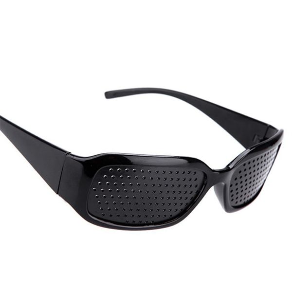 

wholesale-black pinhole sunglasses anti-fatigue vision care pin hole microporous glasses eye exercise eyesight improve anti-myopia, White;black