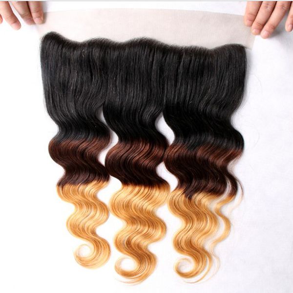 ombre brazilian body wave lace frontal closure 13*4 inch t1b/4/27 100% virgin remy human hair ear to ear lace closure, Black;brown
ombre brazilian body wave lace frontal closure 13*4 inch t1b/4/27 100% virgin remy human hair ear to ear lace closure, Black;brown