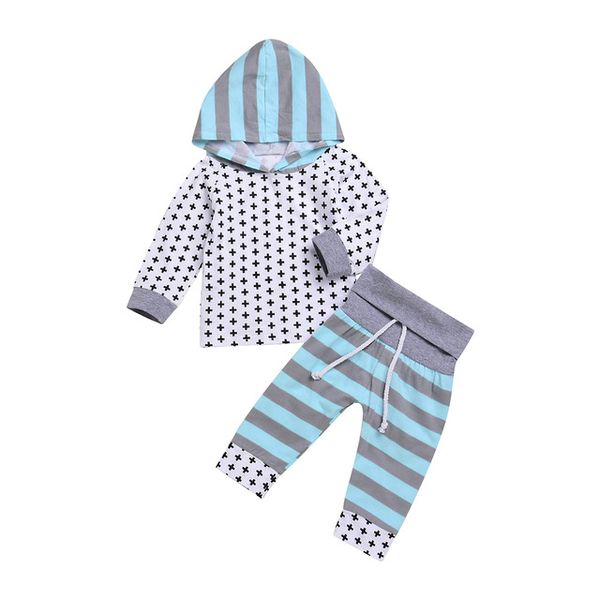 baby clothing 2018 spring autumn newborn clothes set infant hoodies pants 2pcs kids outfits striped cross pattern girls boys clothes 0-24m, White
baby clothing 2018 spring autumn newborn clothes set infant hoodies pants 2pcs kids outfits striped cross pattern girls boys clothes 0-24m, White