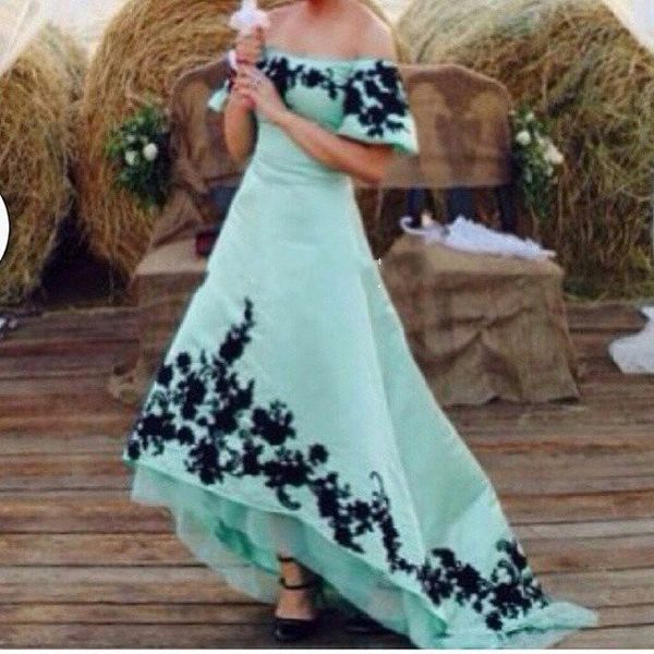 high low prom dresses saudi arabia dubai black lace appliques short sleeves party dress off the shoulder aqua blue evening gowns
high low prom dresses saudi arabia dubai black lace appliques short sleeves party dress off the shoulder aqua blue evening gowns
