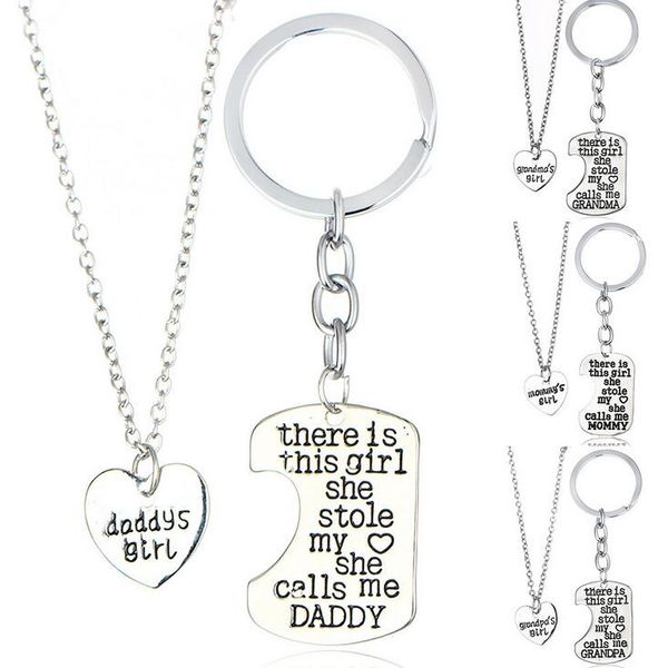 gift girl stole heart mommy daddy series mother 's day father' s day necklace key chain wfn017 (with chain) mix order 1set=2 piece, Silver
gift girl stole heart mommy daddy series mother 's day father' s day necklace key chain wfn017 (with chain) mix order 1set=2 piece, Silver